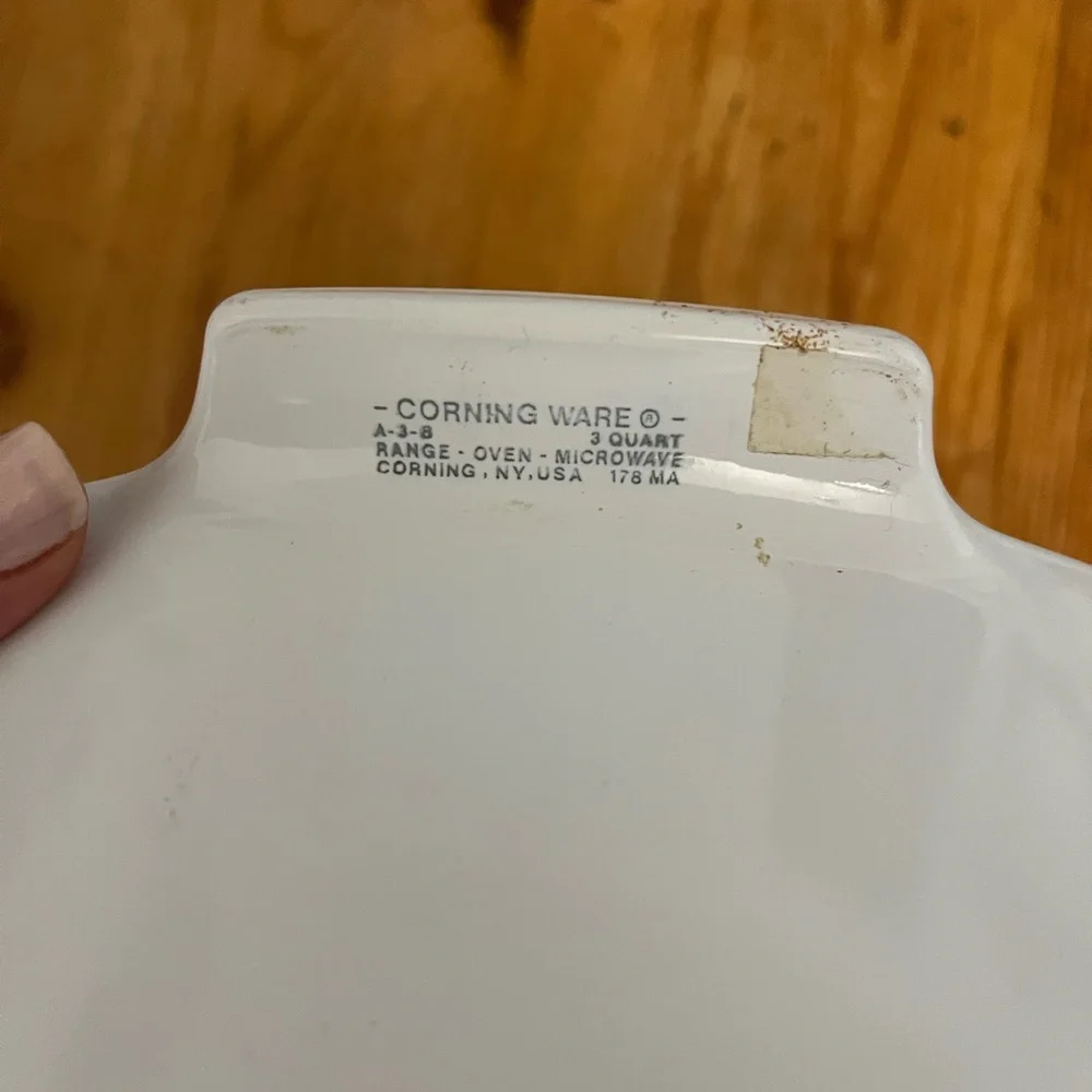 RARE CorningWare 178 MA L'Échalote la Marjolaine Casserole Dish A-3-B/Lid A-9-C